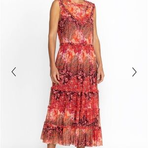 Johnny Was Josephina Mesh Midi Dress